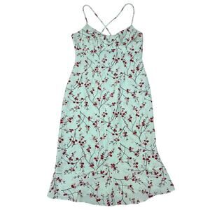 Y2K Express Womens Size 7/8 Cherry Blossom Midi Dress